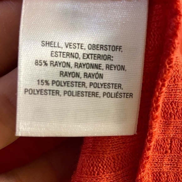 Maeve Anthropologie Bold Orange Turtleneck knit top Small - Picture 6 of 6